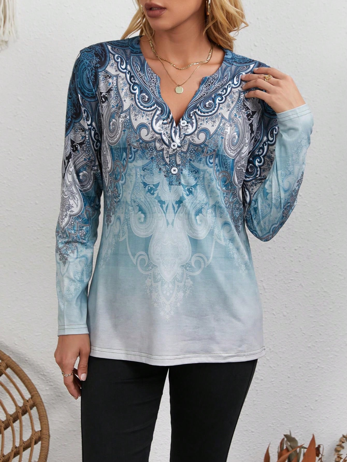 Women's Ethnic-Style Top: Vint - Ethnic Fashion Style 评论和价格