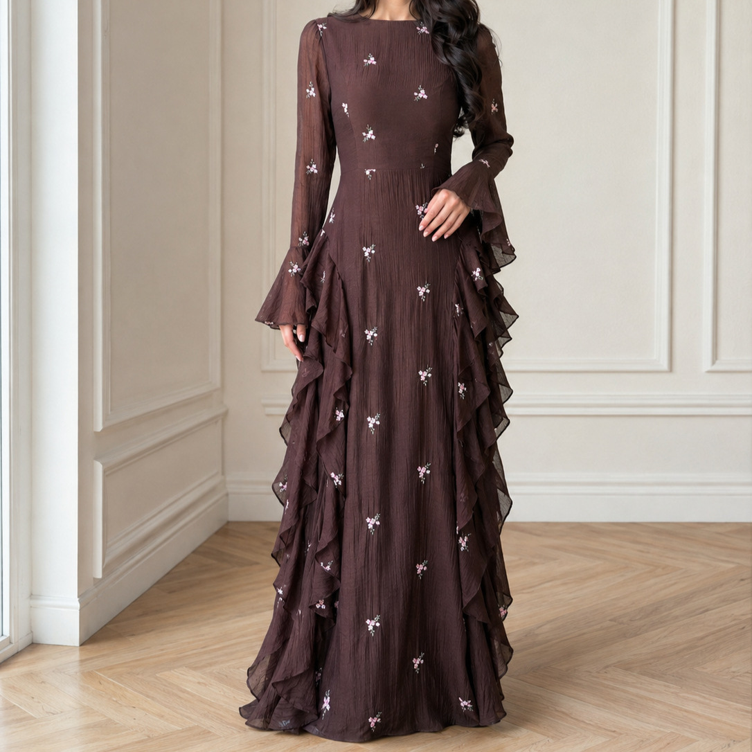 Dress Women Muslim Party Dress - Jalabiya Women Arabic 评论和价格