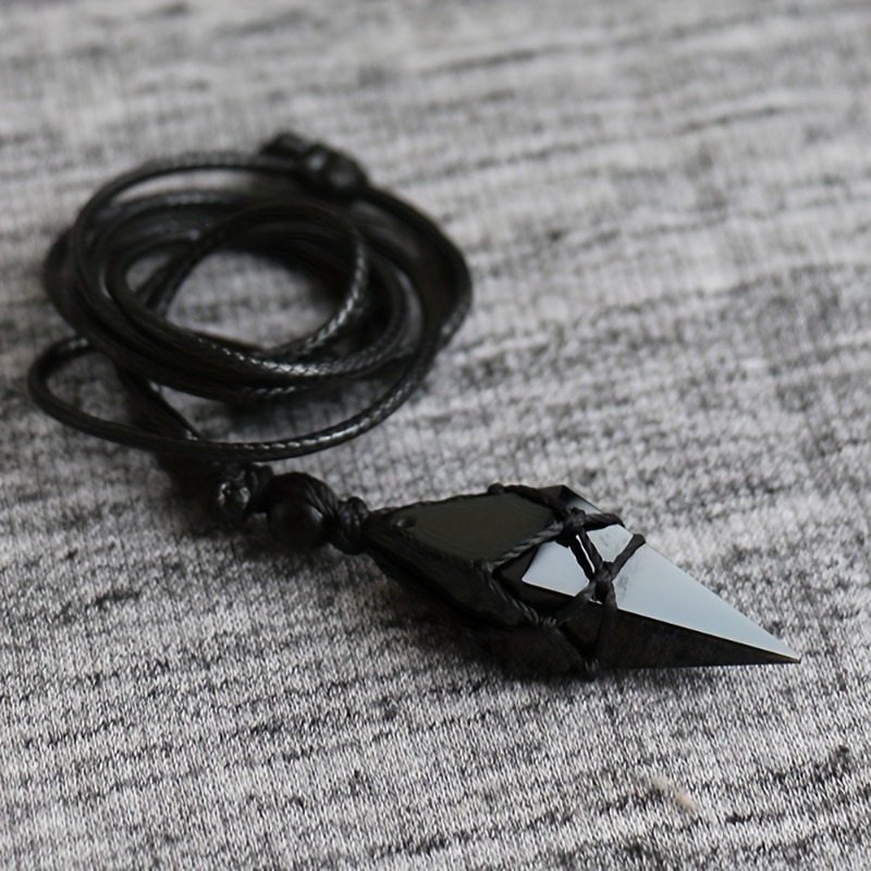 Black Obsidian Arrowhead Cryst - Fashion Show Ethnic Wear 评论和价格
